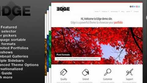 Edge Wordpress Portfolio Theme