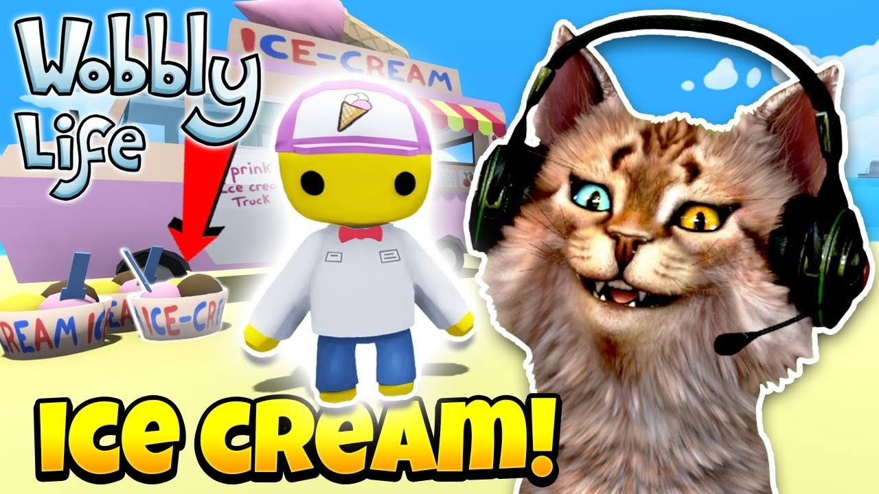 AKU MENJADI PENJUAL ICE CREAM LETOY !! 😹 - Wobbly Life Indonesia