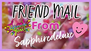 beautiful friend mail from my Good Friend saphiredeluxe / nail art / face masks and more
