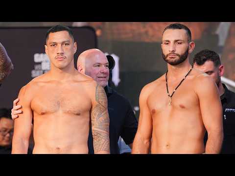 Jai Opetaia vs. Noel Mikaelian • FULL WEIGH IN & FACE OFF | DAZN Boxing
