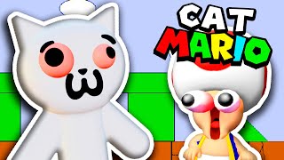 NEW SCARY CAT MARIO Version | Toad Plays Cat Mario with SKILL