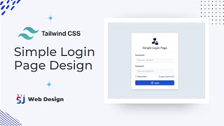 Simple Login Page design with Tailwind CSS 2023 | Creating a login form using Tailwind