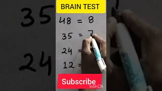 Brain Teaser 🥰📢 video viral math puzzle 🔥💯 Challenge ।।