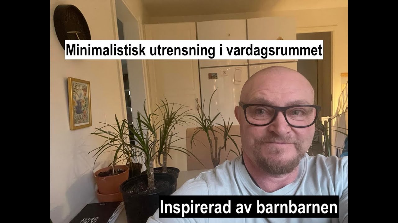 Minimalistisk rensning i vardagsrum