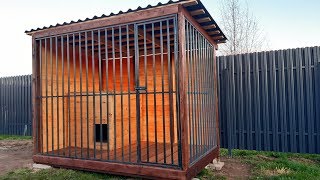 DIY aviary for a dog in 3 days! Roof Tiles Ondulin! It was awesome!