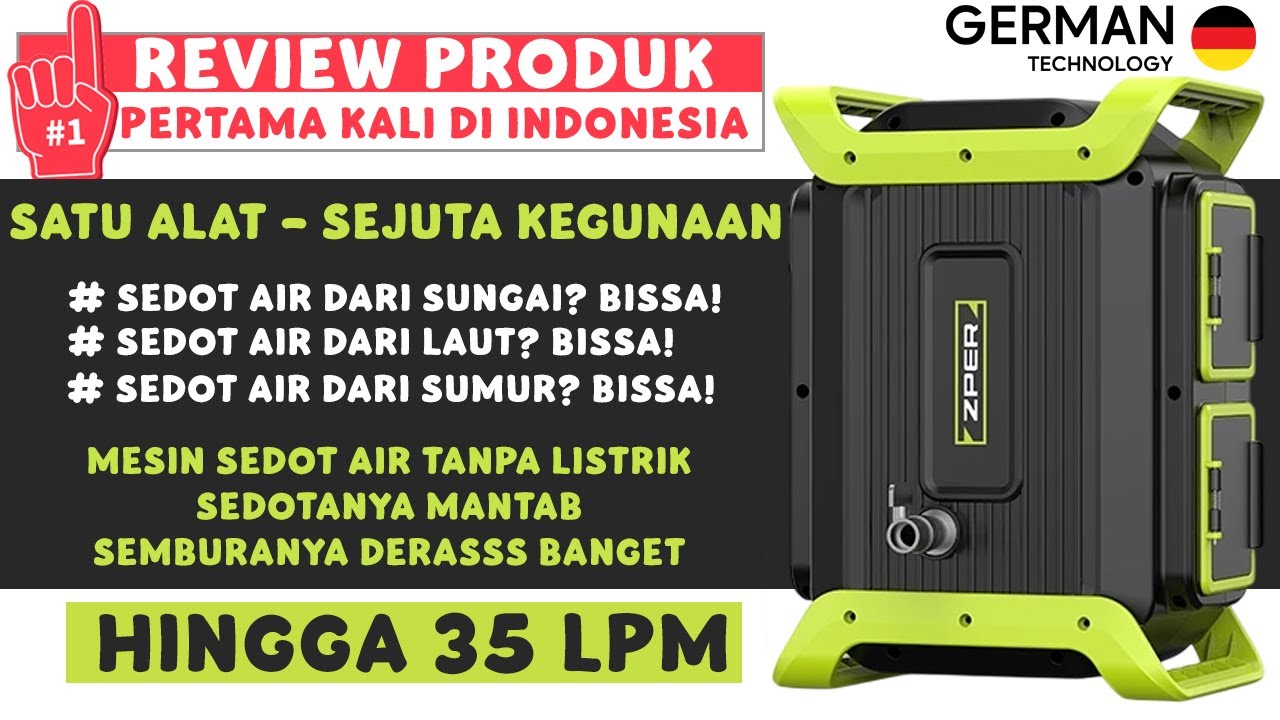 Review Pompa Air ZPER ZS100-8B Batere Lithium Pompa Siram Taman Siram Bawang Cuci Motor Mobil