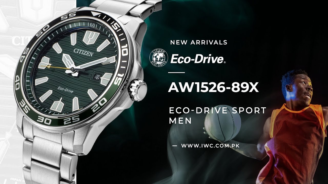 ECO-DRIVE SPORT MEN – AW1526-89X #Unboxing - YouTube
