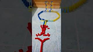 Domino Challenge 🔥 Sarı mı Mavi mi? 🤯 Kim Kazanacak 😱 #dominochallenge