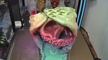 Crystal Mushroom Dice Tower 3D Print Time-lapse