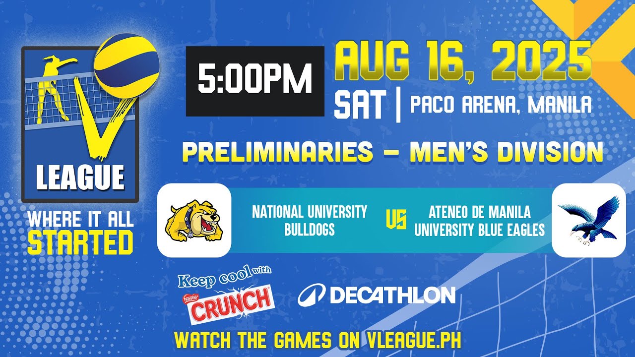 NU vs. ATENEO - Full Match | Preliminaries | 2025 V-League Collegiate Challenge Men's Category