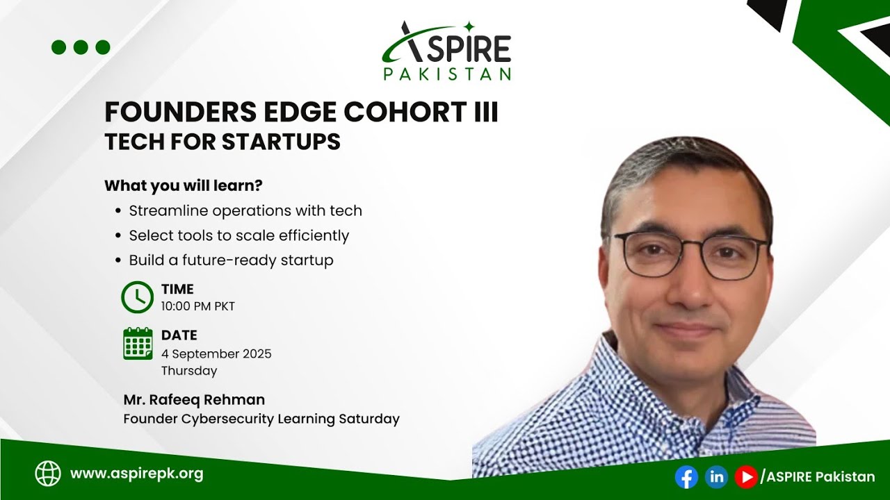 Rafeeq Rhc Founder Edge Cohort 3 Session 2 Tech for Startups by Rafeeq Rehman ...