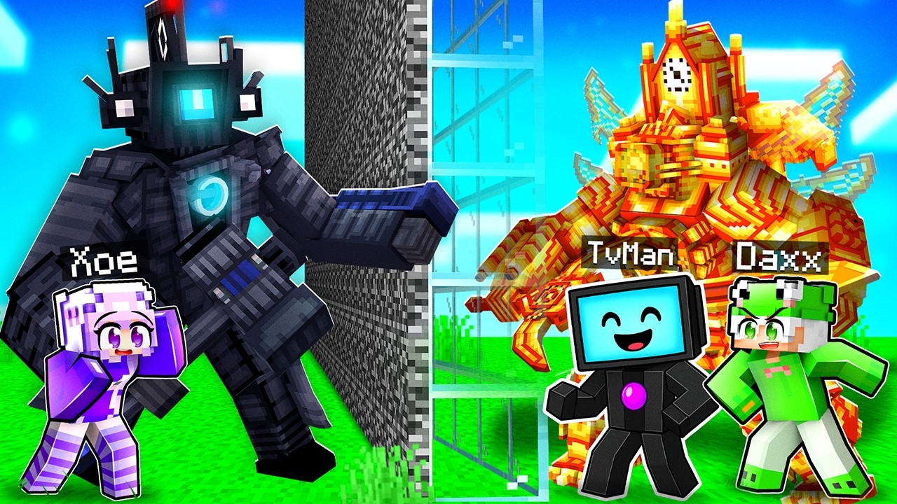 I Cheated with TVMAN in a SKIBIDI MOB BATTLE