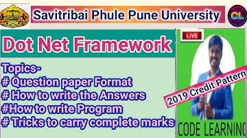 Dot Net Framework Question Paper Format |Dot Net University Question Paper Format |Dot Net Framework