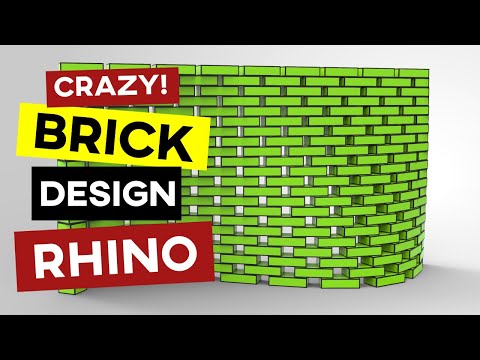 Brick Wall Design (Rhino Tutorial)