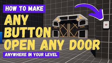 How To Make Any Button Operate Any Door - Unreal Engine 5 Tutorial