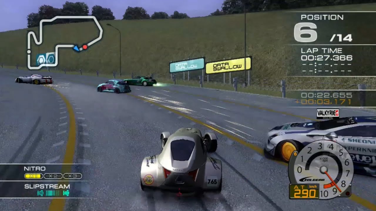 Ridge Racer 7 Maker's Trial KILIK with Starnose at Airport Lap R [Control view]