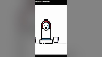 Coffee Machine CSS3  Animation #css #html #shorts