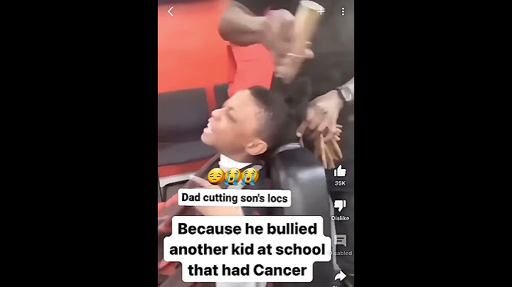Dad cuts off son’s locks because he bullied a kid at school who has cancer!!