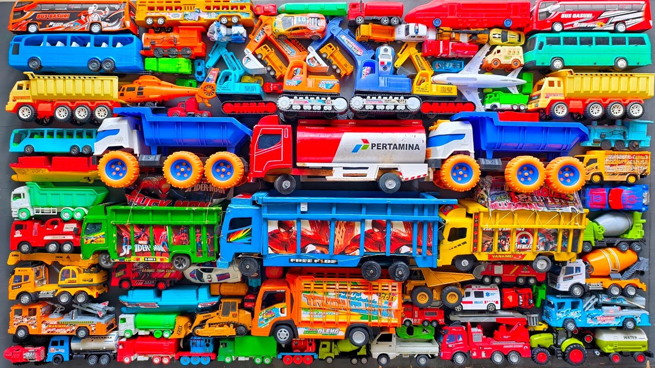 Mobil Mobilan Truk Oleng , Mobil Truk Molen, Mobil Balap, Truk Pasir, Excavator, Mobil Roket, Damkar