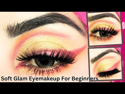Soft Glam Eyemakeup Tutorial For Beginners step by step | Glamorous ...