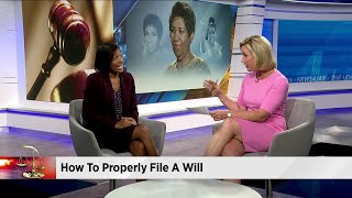 How to properly file a will