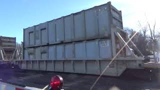 #6016 CSX D765-21 Loaded Double Stack trash train with a awesome crew