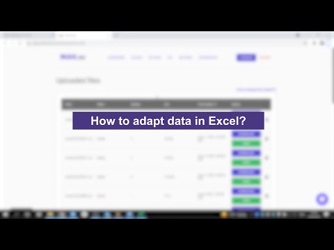 How to adapt data in Excel? Mailcheck.co