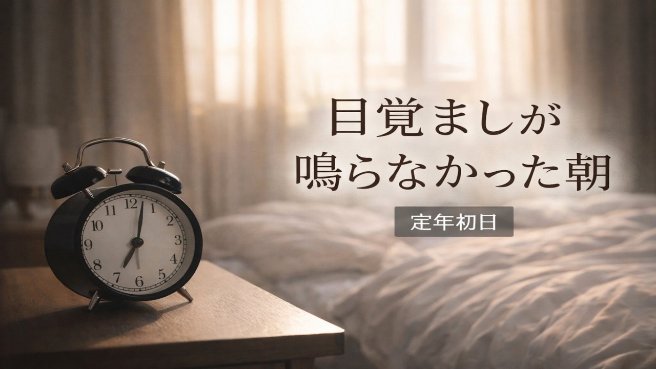 定年初日の朝、目覚ましが鳴らなかった　ー静かな朗読ー