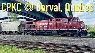 CPKC @ Dorval QC, CP 8170 & KCSM 4887 #railfanning #trainspotting #railwaycontent #railway #railroad