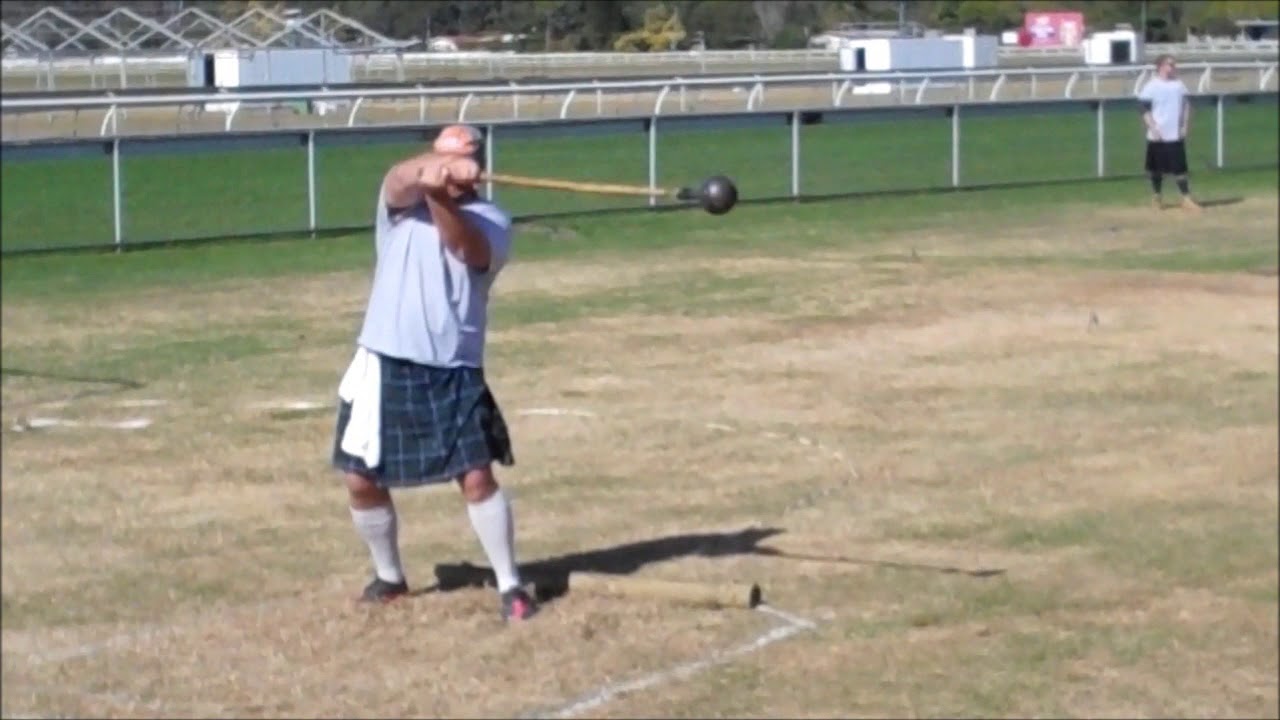 Hammer Throw Scottish Highland Games Ipswich Australia Youtube