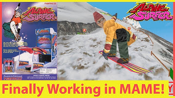 Alpine Surfer FINALLY Works in MAME! Namco
