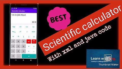 How to make a Scientific Calculator App (using Javaluator) | Android Studio with source code| part 2