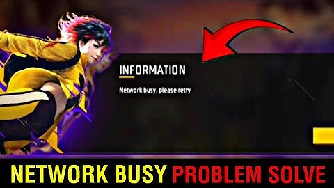 Free Fire Network Busy Problem Solution 2024 || Free Fire Network Busy Problem Kaise Thik Kare