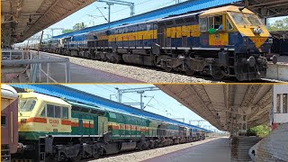 Rarest of Rare | Quadruplet [ 4 ] WDG4's of Different Paint Schemes and Cabs with Amaravati Express