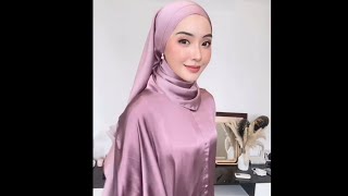 Turban Style Hijab ll Hijab Style with Earrings ll Satin Hijab Style #hijabtutorial #hijabstyle