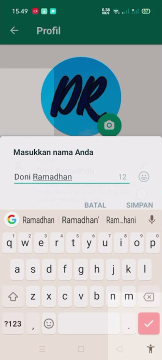 Cara mengganti nama profil di whatsapp