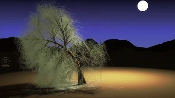 tyflow Tree Target Bind 5k Spline in 4k