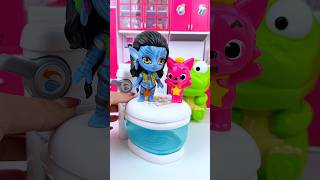 ASMR Unboxing Pororo &amp; Pinkfong Bath Toy Set | Satisfying Toy Play with Subi Unboxing Toys