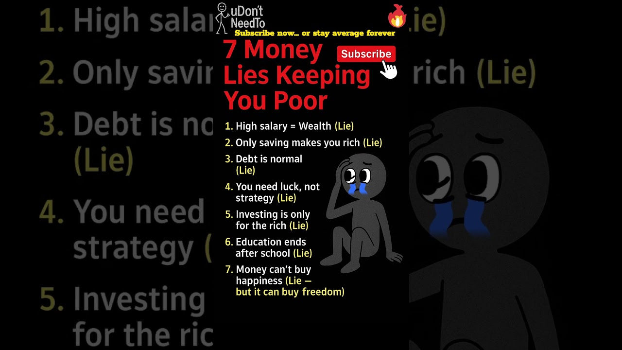 “7 Money🤯 Lies That Keep You Poor 💸🚫”