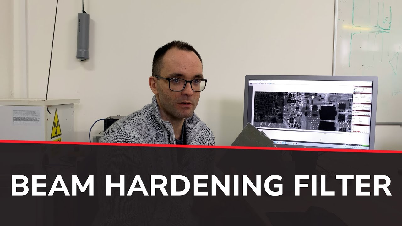 Beam hardening correction for particle imaging cameras