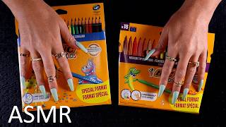 ASMR Back to School Supplies (🎧 soft spoken/whisper, tapping, scratching) screenshot 5