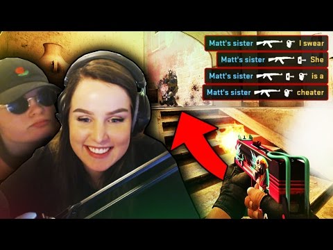 MY SISTER PLAYS CSGO FOR THE FIRST TIME! - MY SISTER PLAYS CSGO FOR THE FIRST TIME!