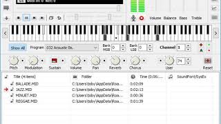All MIDI samples from SoundBlaster 16 (GS Wavetable soundfont)