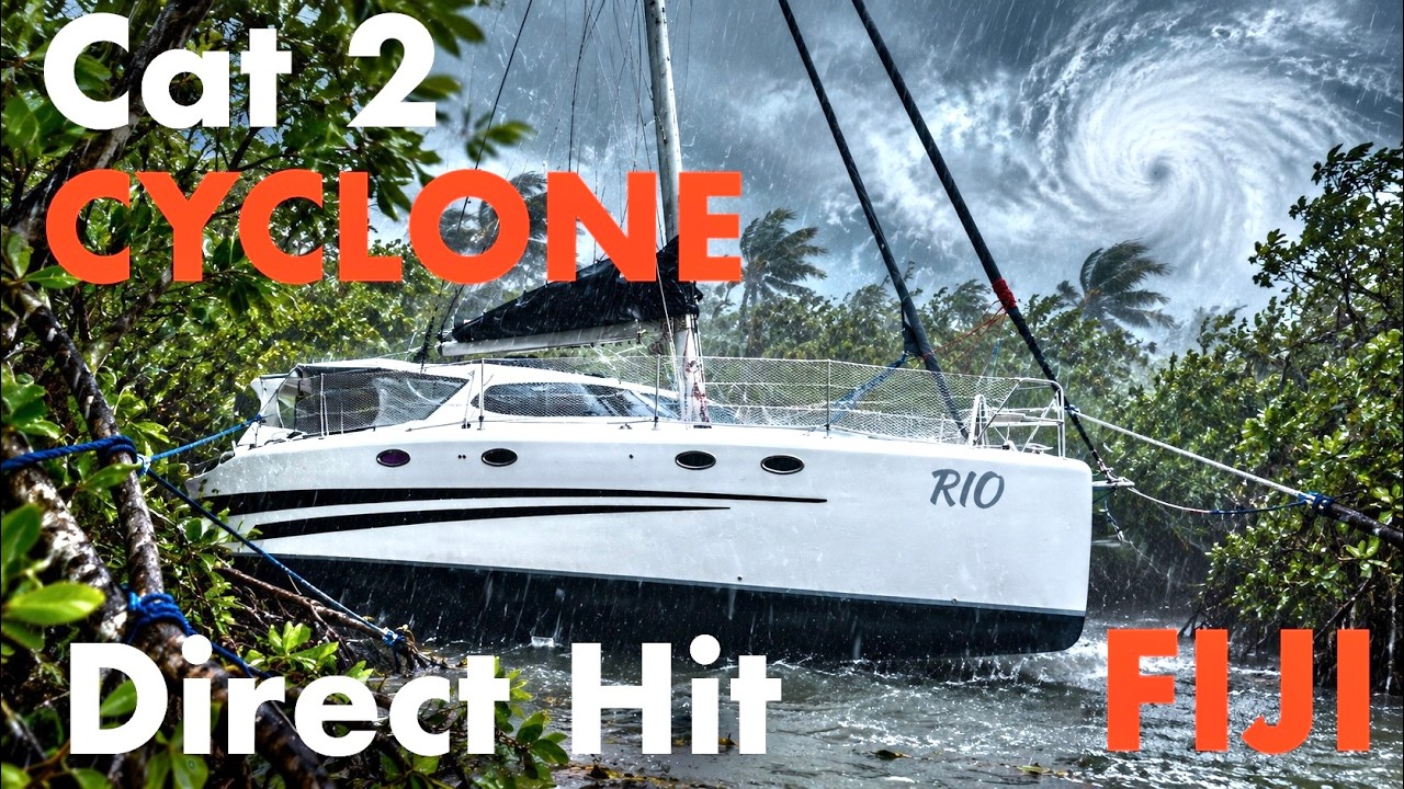 ⁣WE GET HIT BY A CAT2 CYCLONE IN FIJI