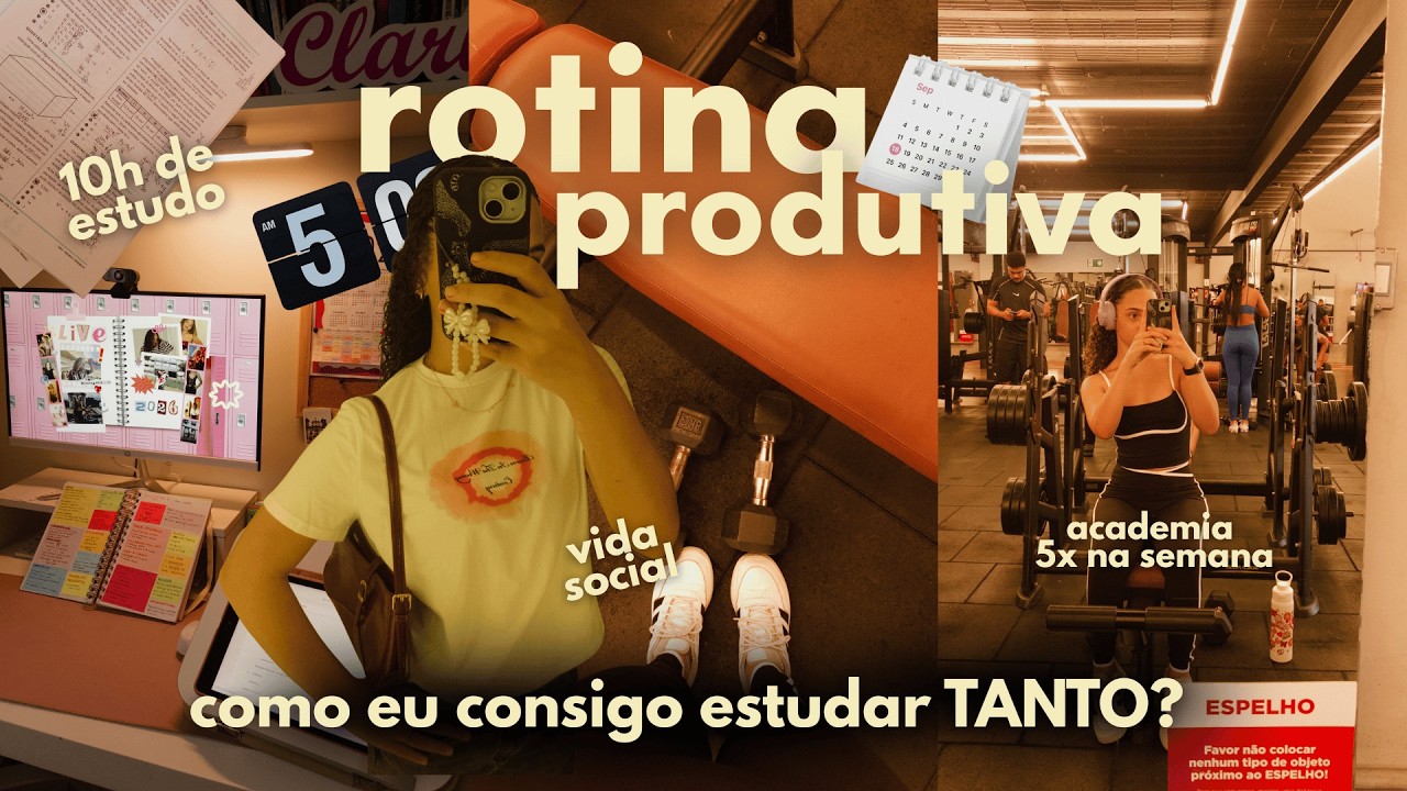 como ter disciplina nos estudos? rotina produtiva, study vlog + dicas ✨🧘‍♀️📚