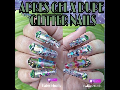 FINAL Apres Gel X DUPE Nail Look \u0026 Alcohol Inks Over Blossom Gel