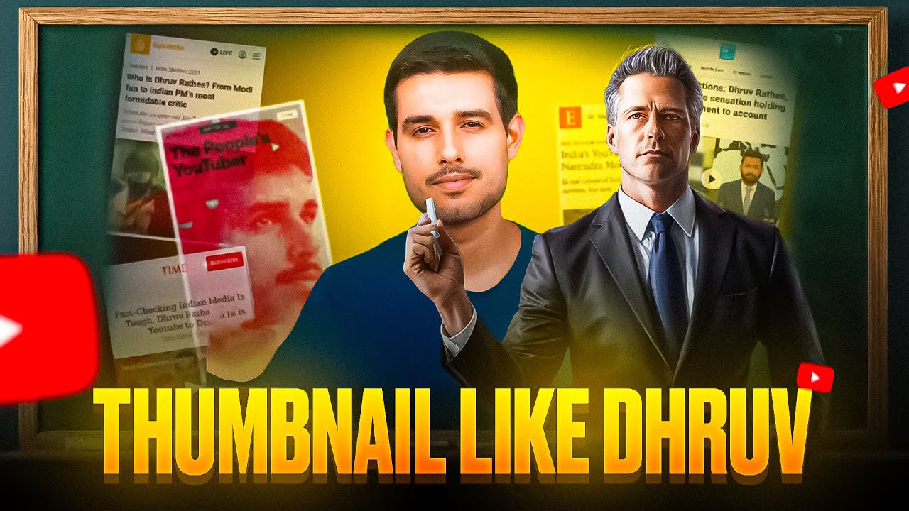How i Created Thumbnail Like Dhruv Rathee With Mobile Phone