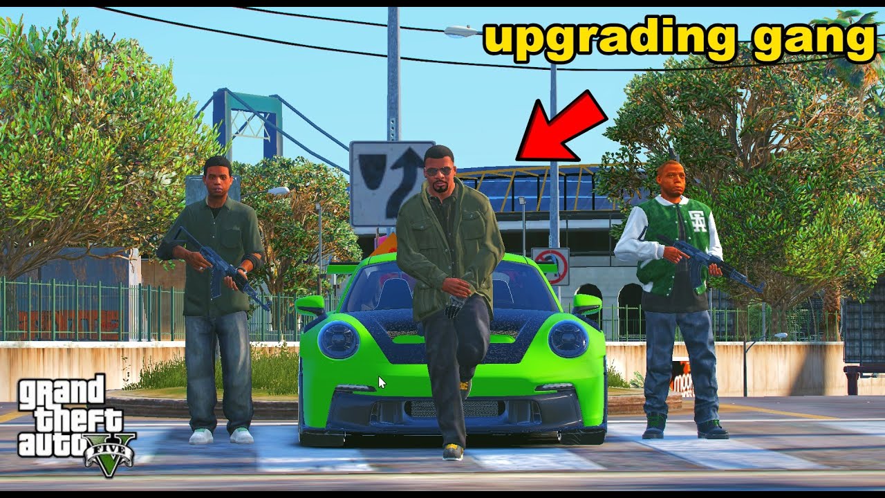 GTA 5 : Franklin Upgrades His Gang To Most Dangerous Gang In GTA 5 | SHINCHAN and CHOP