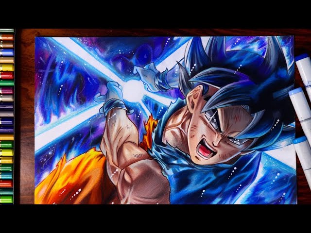 COMO DESENHAR O GOKU na versão Instinto Superior / Speed Drawing Goku ultra  instinct 