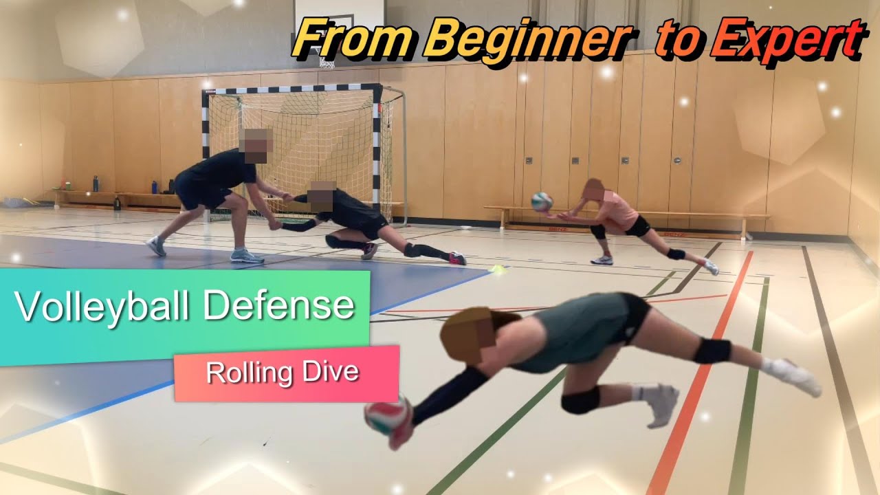 🇺🇸/🇬🇧 Rolling Dive Volleyball Defense Drill YouTube